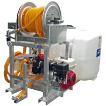 Kings 100 Gallon Skid Sprayer w/ Electric Reel Left/Right Boomless Nozzle