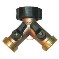 Dual Brass Water Shut Off Valve