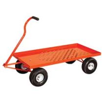 Heavy Duty Steel 4 Wheeled Flatbed Wagon- Holds 900 lbs