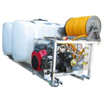 Kings Dual Tank 200/200 Gallon Skid Sprayer w/ 300ft Hose Reel