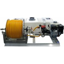 Kings 50 Gallon Low Profile Utility Skid Sprayer w/ 300ft Manual Hose Reel
