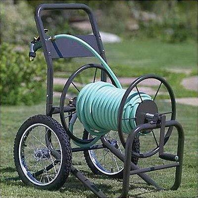 Commercial Grade Hose Cart With Oversized Wheels