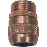 Brass Heavy Duty  Repair Coupler (Male) 5/8"