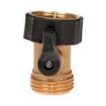 Brass Shut Off With Rubber Swivel Connection