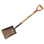 Forged Square Point Shovel with D-Grip Handle