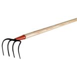 Four Tine Cultivator With 52in Handle