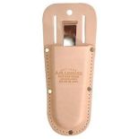 Molded Leather Pruner Case With Clip-On Action 8in