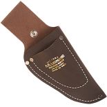 Pistol Style Leather Pruner Sheath 8 Inches With Knife Pocket