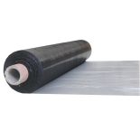 Agtec Balck and Silver Plastic Mulch rolled onto core