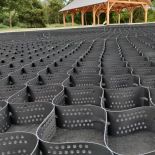 Geocell with Geotextile for car park